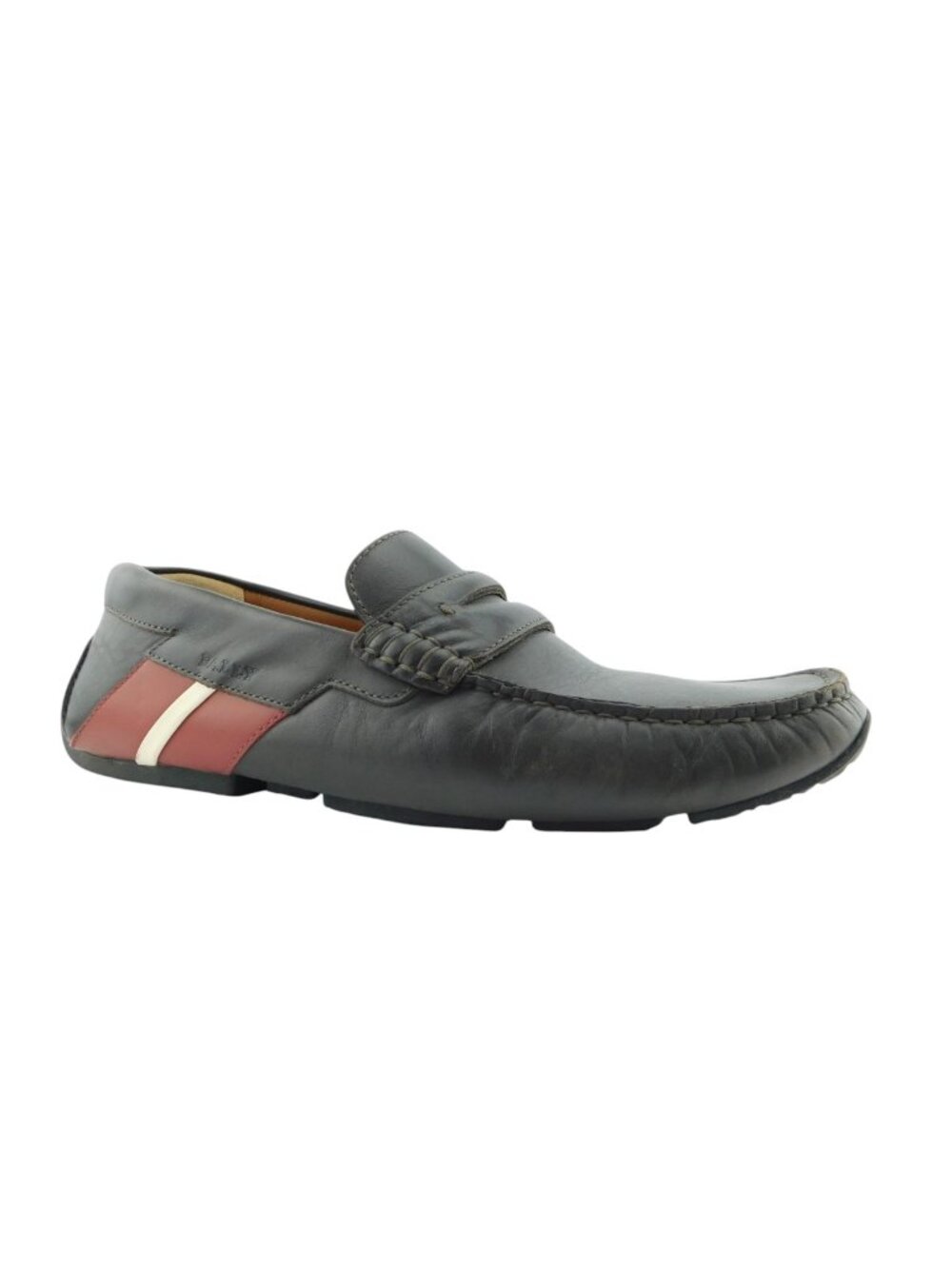 BALLY Brown Leather Driving Moc Slip-on Penny Loafers Shoes 8.5 US / 7.5 UK
